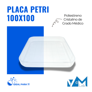 Placas Petri Cuadrada con Retícula 100x100 - VMLab