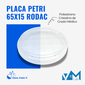 Placa Petri 65mm tipo RODAC - VMLab