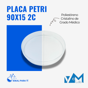 Placa Petri 90x15 doble compartimento - VMLab