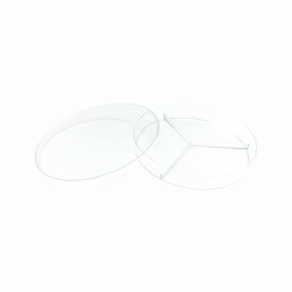 Suministros Vilchis | Placa Petri 90x15 triple compartimento - VMLab